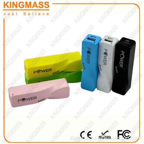 Unique Design Plastic shell Twisted power bank